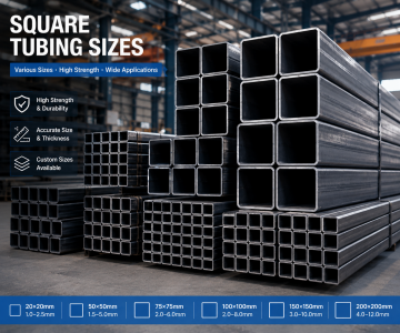Tailles de tubes carrés: un guide complet pour les applications industrielles et structurelles